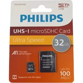 Paměťová karta MicroSD karta s adaptérem UHS-I micro SDHC ULTRA SPEED 100 MB/s FM32MP46B 32 GB