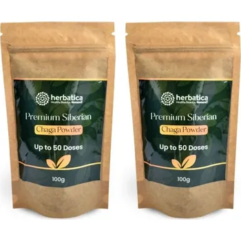 Přírodní produkt Zvýhodněný set: 2x Prémiová čaga sibiřská 100% prášek - 100g - Herbatica