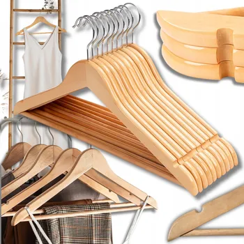 Věšák Šatní ramínko dřevěný Multipro černý