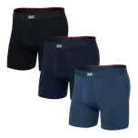 Set pánských boxerek Saxx Vibe Xtra Boxer Brief Fly 3Pk Dark Denim/Navy/Black Xl