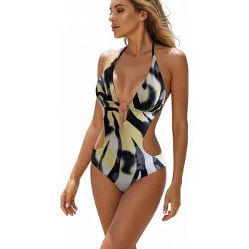 Dámské plavky Plavky jednodílné zavazovací monokini L (S096)