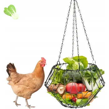 Pro ptáka ZÁVĚSNÉ KRMÍTKO PRO SLEPICE ŽELEZNÉ ODOLNÉ SKLÁDACÍ KOŠ NA ZELENINU