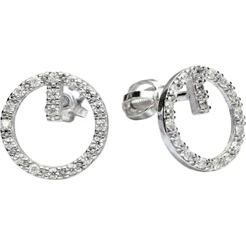 Náušnice Soliter Třpytivé náušnice z bílého zlata 239 001 01307 07 + 2 měsíce na vrácení zboží