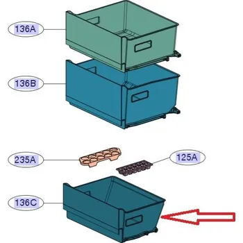 Příslušenství pro lednici COV30702901 - Šuplík pro chladničku LG