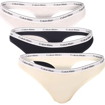 Dámské spodní prádlo 3PACK dámská tanga Calvin Klein vícebarevná (QD5209-TC8) L QD5209-TC8 Možnost vrácení zboží ZDARMA do 120 dnů!