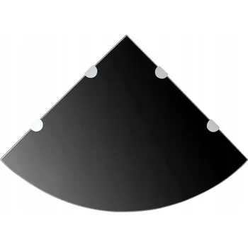 police Rohová Skleněná Polička na Figurky 2 ks 45x45 cm