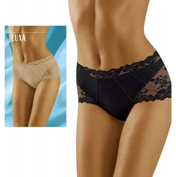 Kalhotky Dámské Kalhotky Wolbar LUXA černé XXL