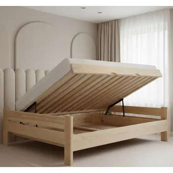 Postel Postel 90x160 s otevíráním nahoru a úložným prostorem NA MÍRU +150KG NORD
