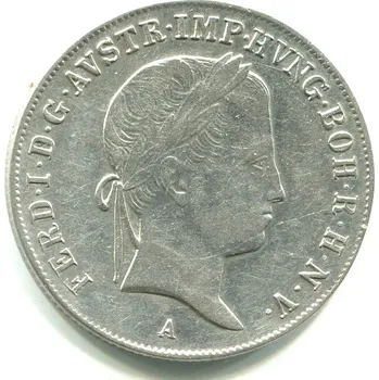 Ferdinand V. 20 Kreuzer 1843/A. Wien. Ag.