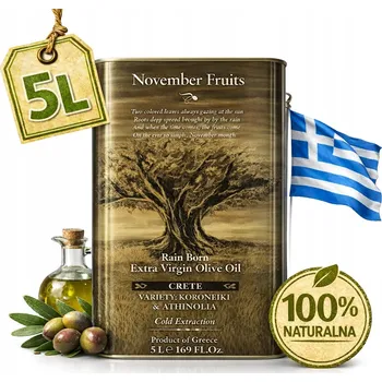 Rostlinný olej Olivový olej MITERRA z Řecka extra virgin 5L v plechovce