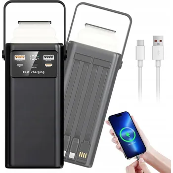 Powerbanka POWERBANKA 60000MAH 45W PD RYCHLÉ NABÍJENÍ TURISTICKÁ VENKOVNÍ ČTENÍ