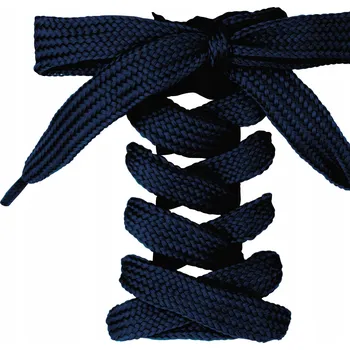 Tkaničky do bot Ploché tkaničky do bot, šňůrky do obuvi 11mm délka 200cm tmavě modré (granátové)