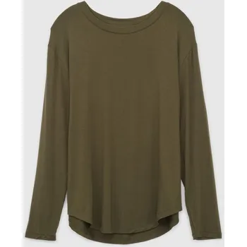Dámské tričko GAP Tričko s dlouhým rukávem - Dámské GAP kaki 3011590