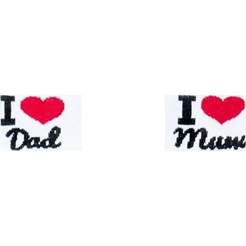 Kojenecké oblečení Bavlněné punčocháčky New Baby bílé I Love Mum and Dad 80 (9-12m)