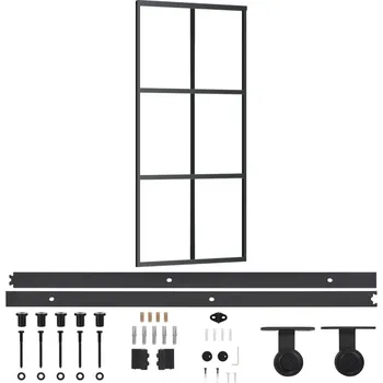 Interiérové dveře Systém pro posuvné dveře na stěnu 90 cm VidaXL 205 m