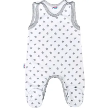 Dupačky Kojenecké dupačky New Baby Classic II šedé s hvězdičkami 56 (0-3m)