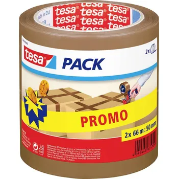 Izolační páska tesa 57456-00003-02 lepicí páska TESAPACK® světle žlutá (d x š) 66 m x 50 mm 1 ks