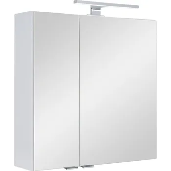 Koupelnový nábytek BPS-koupelny Zrcadlová skříňka závěsná s LED osvětlením Fabrice W 60 ZS