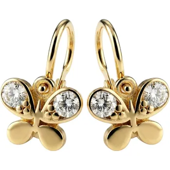 Náušnice Soliter Dětské náušnice ze žlutého zlata Motýlek 239 001 01348 00 + 2 měsíce na vrácení zboží