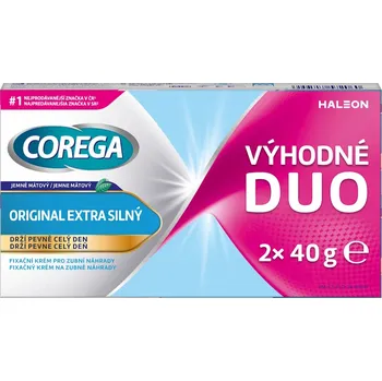 Lepidlo na zuby Corega Original extra silný duopack 2x 40 g