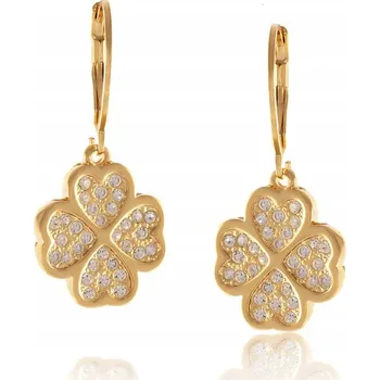Náušnice Náušnice čtyřlístky zdobené krystaly Preciosa z kolekce Merymejkap (P