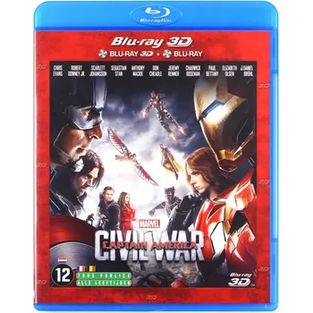 Blu-ray film Captain America: Civil War (Kapitan Ameryka: Wojna bohaterów) Blu-ray disk