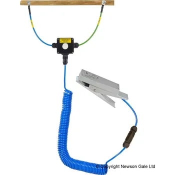 elektrický kabel Uzemňovací kabel se svorkou 240 mm, kontrolka funkčnosti, Quick-Connect, kabel 10 m, ATEX