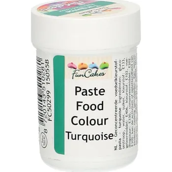 Přisada na vaření a pečení Gelová barva Tyrkysová 30g - FunCakes | Cukrářské potřeby