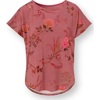 PIP Studio Tatum triko krátký rukáv Bodhi Flower růžová Velikost: XL 51.512.941/XL