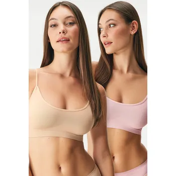 Dámské spodní prádlo 2PACK Podprsenka Flexi Cleo Bralette bezešvá