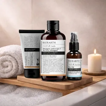 Vlasová regenerace BIOEARTH Péče pro kudrnaté a vlnité vlasy 250ml 150ml 50ml
