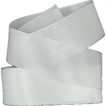 Stuha Stuha taftová PURE WHITE čistě bílá 40mmx3m (8,-Kč/m) (Stuha taftová, barva bílá, oboustranná, tkaním zesílené okraje, skládaná, 3m za cenu 2m na plastové cívce!)