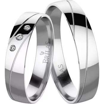 Prsten Františka White - snubní prsteny z bílého zlata