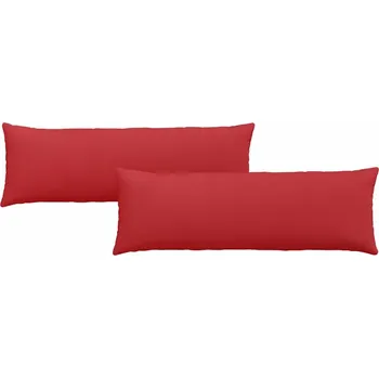Polštář Pohovkové polštáře 2 pcs Červená 120 x 40 cm textil