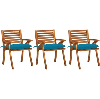 Zahradní židle VidaXL dřevo modrá