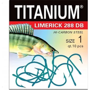 Rybářský háček Háček Robinson s protihrotem 2/0 Titanium Limerick, 8 ks