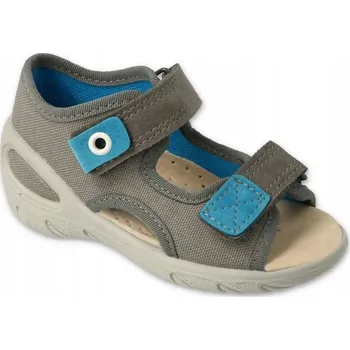 Chlapecké sandály Befado dětské sandály textilní šedé velikost 27