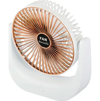 Domácí ventilátor Stolní ventilátor 4kom Mini přenosný větráček FAN bílý
