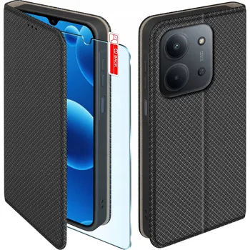 Pouzdro na mobilní telefon Flipové pouzdro TFO pro Xiaomi Redmi 15C, černé