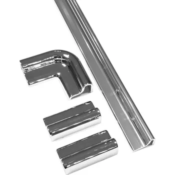 Gelco Přetoková lišta (1000mm) včetně koncovek; chrom