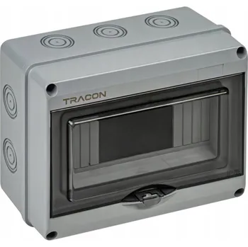 Rozvaděč Rozvodnice nástěnná 1x8 (N/PE) IP65 1000V AC / 1500V DC Tracon
