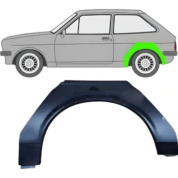 Blatník karosérie Lem zadního blatníku na Ford Fiesta 1976-1983 / Levá
