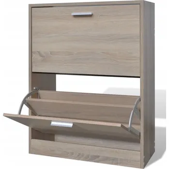 Botník VidaXL Botník 24 x 81 x 63,5 cm Přírodní dub