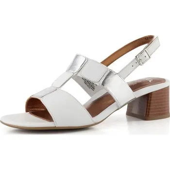 Dámské sandále Ara dámské široké sandály na podpatku Riva weiss/silver 12-27604-04 - 38.5 | P702416