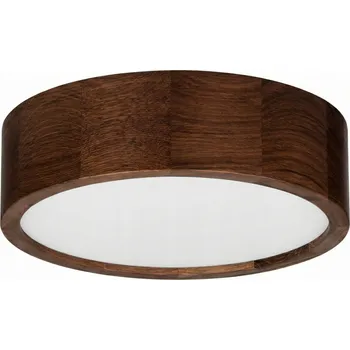 Stropní svítidlo LEJA Stropní Svítidlo dřevo fi275 Tmavý Dub do obýváku kuchyně STYLOVÉ