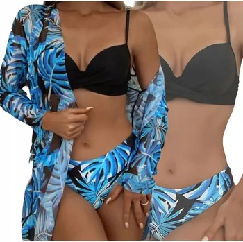 Dámské plavky EXOTICKÝ KOSTÝM DVOUDÍLNÉ PLAVKY TANGA PUSH UP L