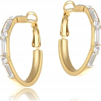 Náušnice Náušnice kruhy s krystaly Preciosa (P24/LAT/56AU)