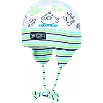 Čepice Chlapecká čepice na zavazování s potiskem podvodních tvorů Doll, vel. 43