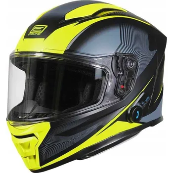 Helma na motorku Helma ORIGINE PISTA ELEMENTARY + BT matná fluo žlutá černá XL