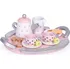 nádobí do dětské kuchyňky ECOTOYS Dřevěná čajová souprava W10D824 15 ks